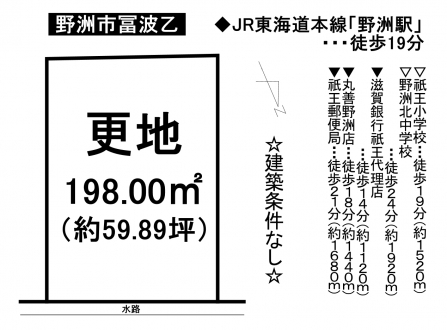 土地 - 滋賀県野洲市冨波乙