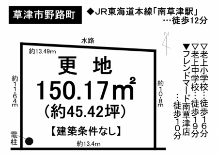 土地 - 滋賀県草津市野路町