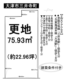 土地 - 滋賀県大津市三井寺町