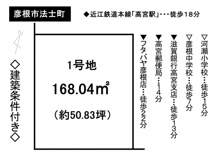 土地 - 滋賀県彦根市法士町