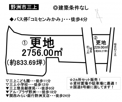 土地 - 滋賀県野洲市三上