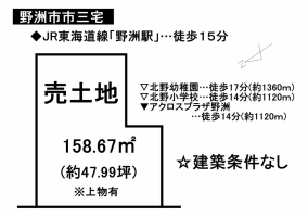 【野洲市　土地情報】